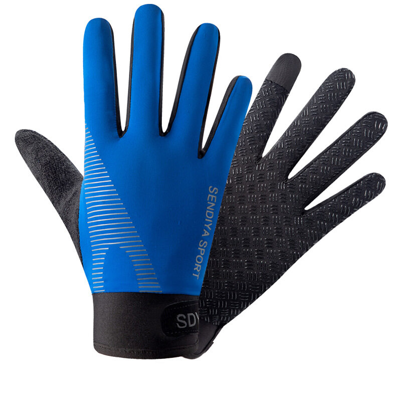 【CCWOLF】 Motorcycle Bike Gloves Riding Adjustable Screen-touch Black Red Green Orange Simple Fashion Men Women Riding Driving Gloves