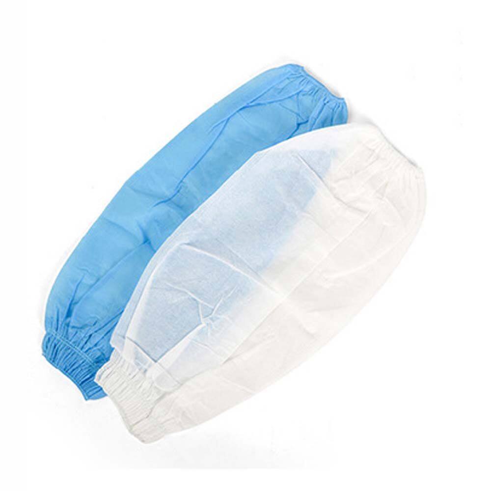 LILLAUO Convenient Home Cleaning Gloves Resistance Oil Body Protection Long Sleeve Non-woven Fabrics Disposable Oversleeve Arm Sleeves Sleeve Covers Oversleeve