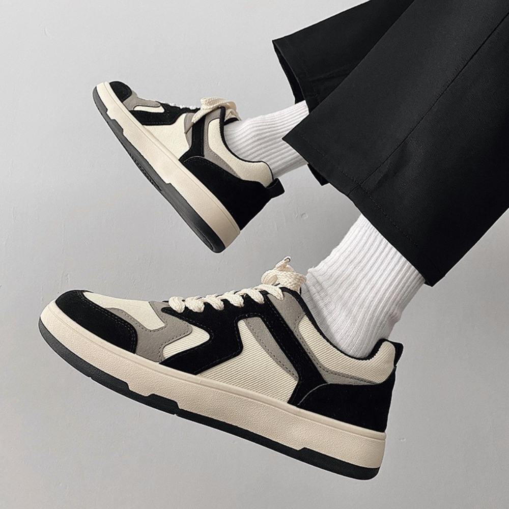 SUN BOX All-match Men Sneakers Comfortable Canvas Lace-up Shoes Fashion Soft Casual Shoes Man